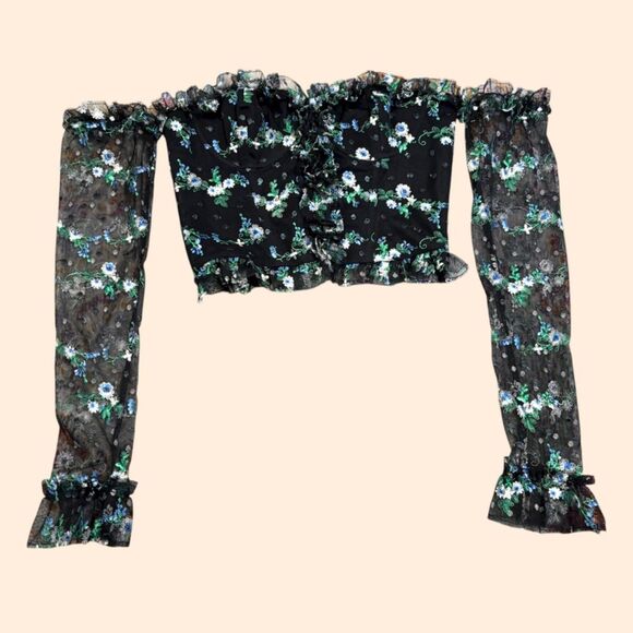 Majorelle Katarina Black Dot Top - Picture 2 of 7